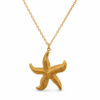 30mm - Collar con Dije de Estrella de Mar Dorada