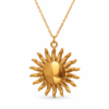43mm - Collar con Dije de Sol Grande Dorado