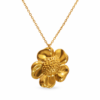 50mm - Collar con Dije de Flor de 5 Pétalos