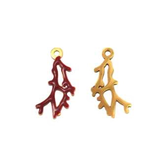 22mm - Dije de coral grande