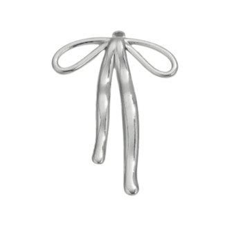 49mm - Dije de Lazo Largo Plateado