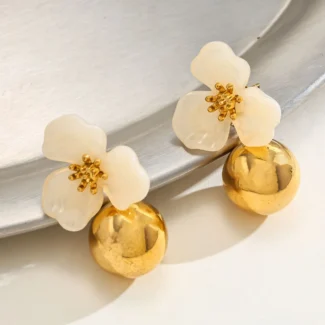 Aretes Siena Blancos