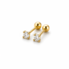 Aretes Verona 4mm (cierre de rosca)