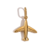 12mm - Dije de Avión Dorado