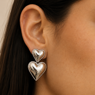 Aretes Cagliari Plateados
