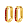 Aretes Lisboa Small Rojos