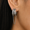 Aretes Zúrich Plateados