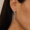 Aretes Nueva York Plateados
