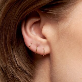 Aretes Génova 6mm Dorados