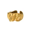 Anillo Venecia Chunky Dorado