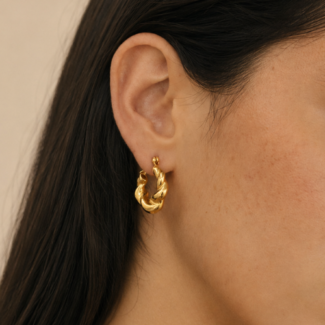 Aretes Bologna Dorados