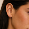 Aretes Santorini 5-6mm (Perla y Plata 925)