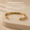 Brazalete Dorado de 6mm con Grabado Láser (50% anticipo)
