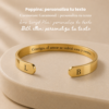 Brazalete Dorado de 9mm con Grabado Láser (50% anticipo)