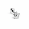 Piercing Labret de Titanio G23- Allegra Plateado