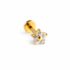 Piercing Labret de Titanio G23- Allegra Dorado