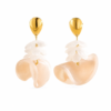 Aretes Petra Blanco y Rosado
