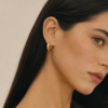 Aretes Aveiro Dorados 10mm