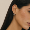 Aretes Aveiro Plateados 10mm