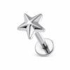 Piercing Labret de Titanio G23- Antonia Plateado