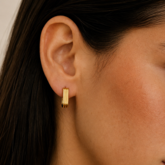 Aretes Lagos Dorados