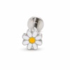 Piercing Labret de Titanio G23- Rita Plateado