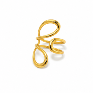Anillo Kozani Dorado (Ajustable)