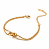 Pulsera Sao Paulo Doble Dorada