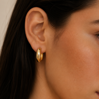 Aretes Manaos Dorados (14mm)