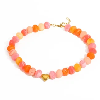 Collar Allegra - Anaranjado y Rosado