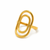 Anillo Brasilia Dorado (Ajustable)