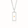 Collar Mateo 17:20 Plateado (semilla de mostaza)
