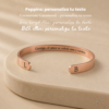 Brazalete Rose Gold de 6mm con Grabado Láser (50% anticipo)
