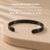 Brazalete Negro de 6mm con Grabado Láser (50% anticipo)
