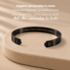 Brazalete Negro de 9mm con Grabado Láser (50% anticipo)